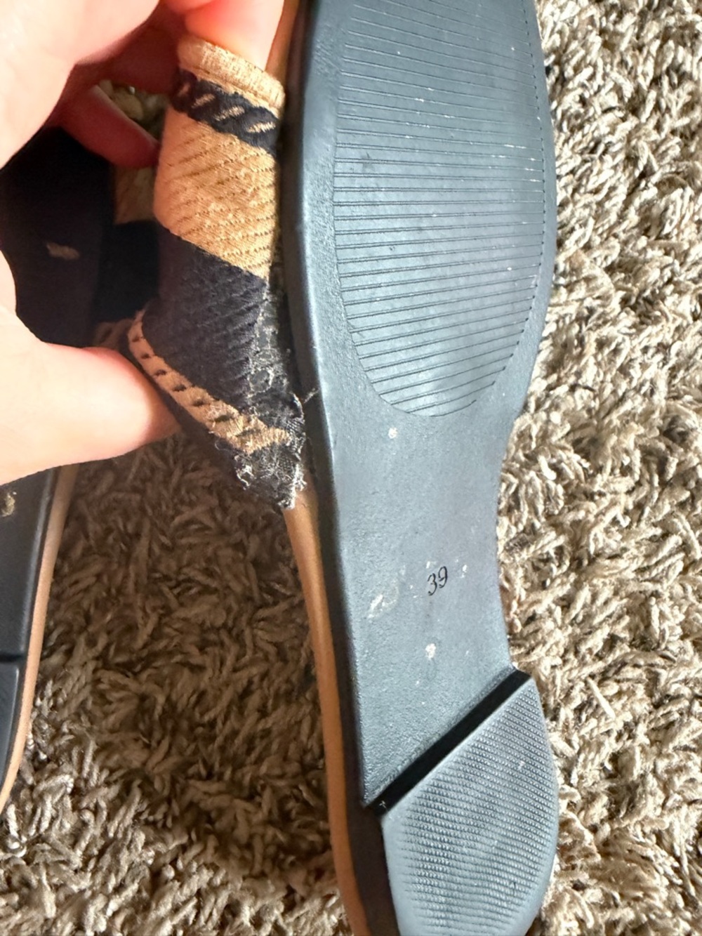 Chanel Black & Tan Logo Slide Sandals - Picture 5 of 8